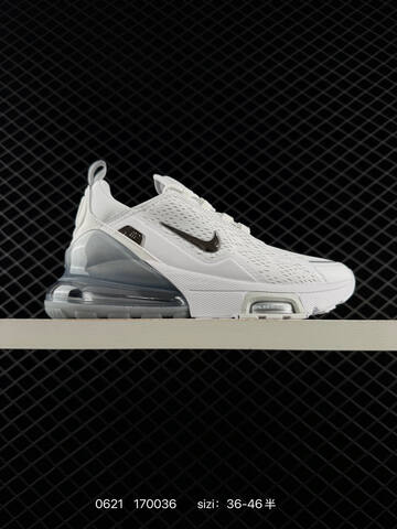 Nike Air Max 270 White Metallic Silver EU 36-46 Running Shoe - Unisex (BS-70665)