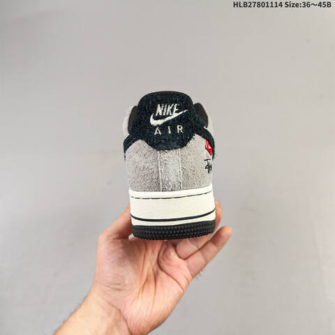 Nike Air Force 1 07 Low Grey Black White EU 36-45 Sneaker - Unisex (BS-63726)