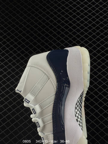 Jordan Air Jordan 11 Retro White Navy Blue Translucent EU 36-46 Basketball Shoe - Unisex BS-80965