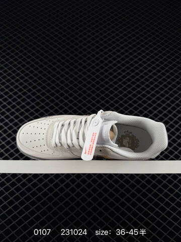 Nike Air Force 1 Low Cream White With Brown And Tan Accents 36-45 Lifestyle - Unisex (BS-73263)