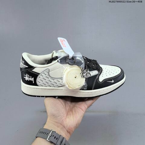 Nike Air Jordan 1 x Travis Scott Black White Cream EU 36-45 Casual - Unisex (BS-65904)