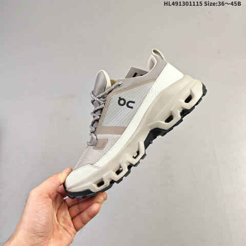 On Running Cloudrock Low WP Khaki Beige Off White Black EU 36-45 Trail Shoe Trail Running Sneakers - Unisex (BS-69813)
