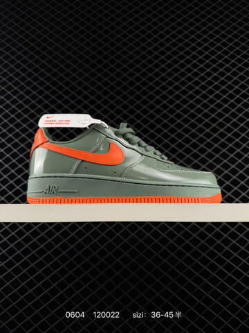Nike Air Force 1 Low Dark Green Orange EU 36-45 Lifestyle - Unisex (BS-70986)