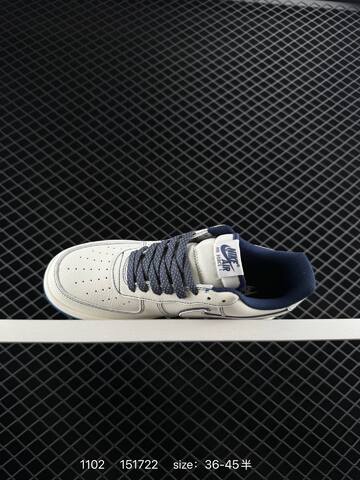 Nike Air Force 1 Low 07 White Navy Blue EU 36-45 Lifestyle - Unisex (BS-74415)