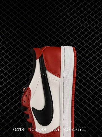 Jordan Air Jordan 1 Low OG White Red Black EU 40-47 5 Basketball Shoe - Men s BS-79489