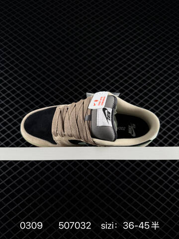Nike SB Dunk Low Black Brown Suede With Mint Green Swoosh And Gum Sole 36-45 5 Skate - Unisex (BS-72714)