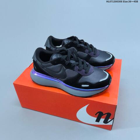 Nike Phoenix Waffle Black White Purple Grey EU 36-45 Sneaker - Unisex BS-61440