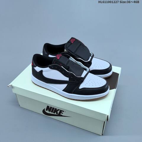 Nike Air Jordan 1 Low x Travis Scott Black Red White 36 46 Lifestyle - Unisex BS-67246