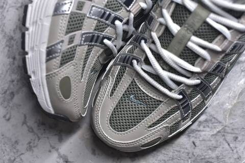 Nike P-6000 Olive Green Beige Silver White Running Shoe BS-59664