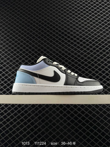 Jordan Air Jordan 1 Low White Black Light Blue Purple EU 36-46 Sneaker - Unisex BS-80528