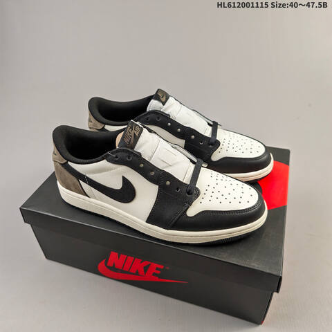 Jordan Air Jordan 1 Low 1985 Black White Grey EU 40-47 5 Casual - Men's (BS-63720)