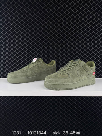 Nike Air Force 1 07 Low Olive Green Suede EU 36-45 Lifestyle - Unisex (BS-73370)
