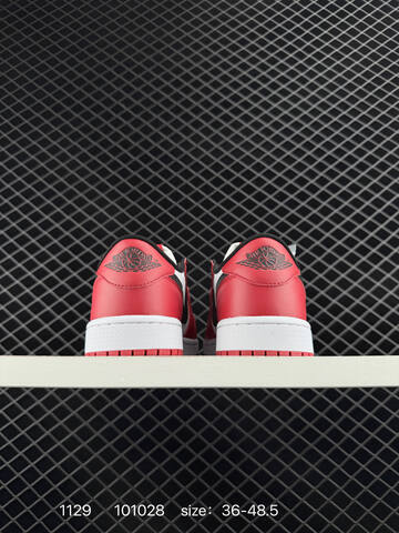 Jordan Air Jordan 1 Low White Red Black EU 36-48 5 Basketball Shoe - Unisex BS-80160