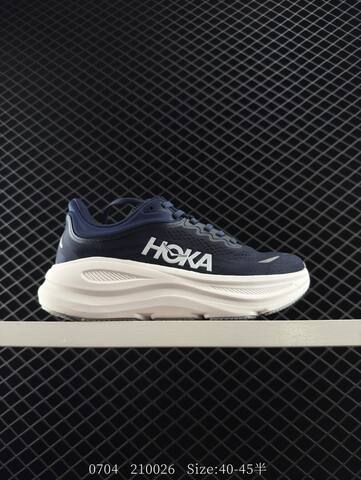 HOKA ONE ONE Bondi 9 Navy Blue White Grey EU 40-45 Running Shoe Running Sneakers Men s BS-86572