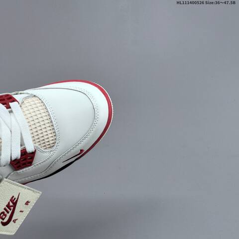 Jordan Air Jordan 4 Retro OG White Red Black EU 36-47 5 Basketball - Unisex (BS-65866)