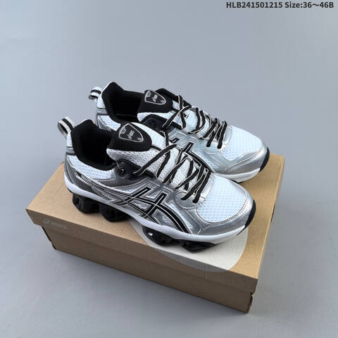 ASICS GEL-Quantum Kinetic Black Grey Blue Gold EU 36-46 Running Shoe Running Sneakers - Unisex (BS-69148)