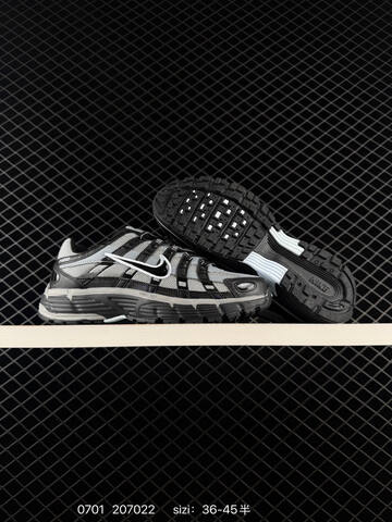 Nike P-6000 IF6199-002 Black Grey White EU 36-45 Running Shoe - Unisex (BS-70491)