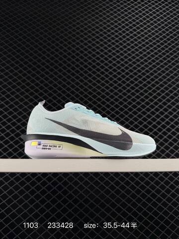 Nike ZoomX Vaporfly NEXT 4 HF6412-100 White Black With Light Blue And Orange Accents EU 35 5-44 5 Running - Unisex (BS-74405)