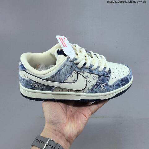 Nike Dunk SB Low Off White Dark Brown Light Blue Navy EU 36-45 Skate Shoe - Unisex BS-60550