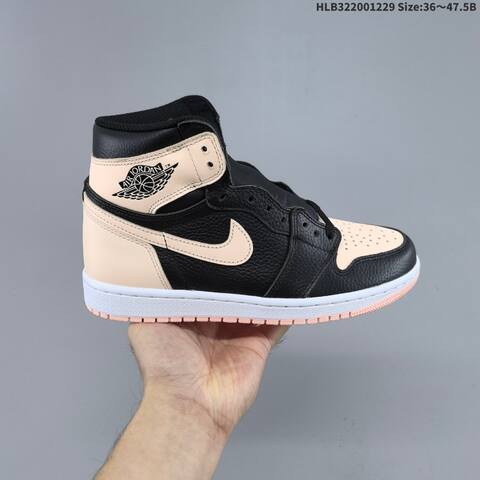 Nike Air Jordan 1 Retro High OG Black White Light Blue Pink EU 36-47 5 Basketball - Unisex (BS-62342)
