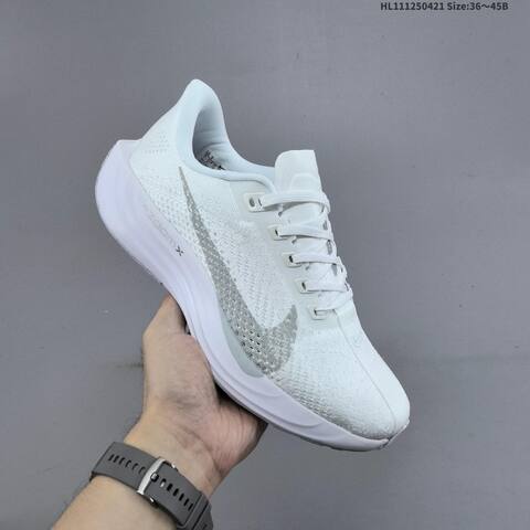 Nike Air Zoom Pegasus Plus Flyknit White Light Grey EU 36-45 Running Shoe - Unisex BS-60593