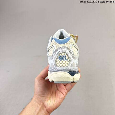 ASICS Gel-NYC Cream Light Grey Blue EU 36-46 Running Shoe Running Sneakers - Unisex (BS-69202)