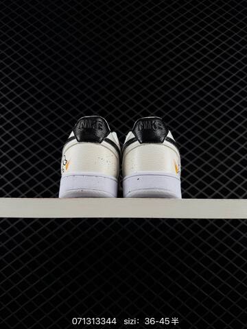 Nike Court Vision Low DIY Off White Black Brown Yellow EU 36-45 Skate - Unisex BS-70258
