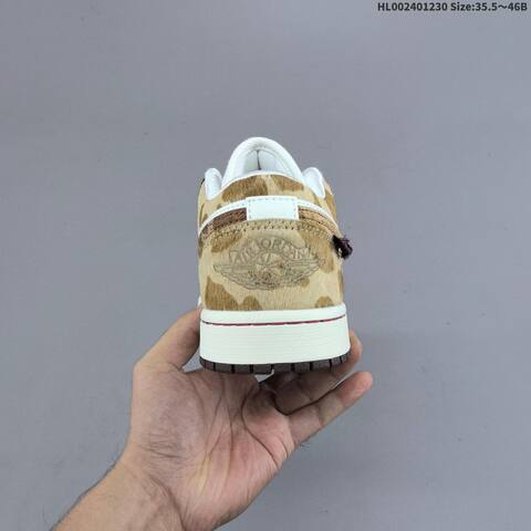Jordan Air Jordan 1 Low Year Of The Horse White Brown Tan Red 35 5-46 Lifestyle - Unisex (BS-67183)