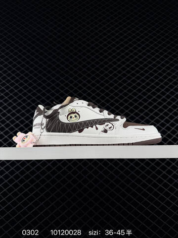 Jordan Air Jordan 1 Low Travis Scott Labubu Custom White Pink Brown Cream EU 36-45 Sneaker - Unisex BS-79706