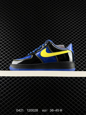 Nike Air Force 1 07 Low Black Blue Yellow EU 36-45 Lifestyle - Unisex (BS-71970)
