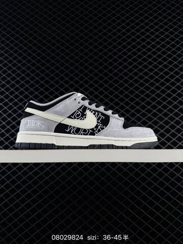 Nike SB Dunk Low Light Grey Off White Black EU 36-45 Skate - Unisex (BS-69988)