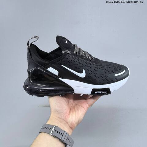 Nike Air Max 270 Flyknit White Black Teal EU 40-45 Running Shoe - Men s BS-60683