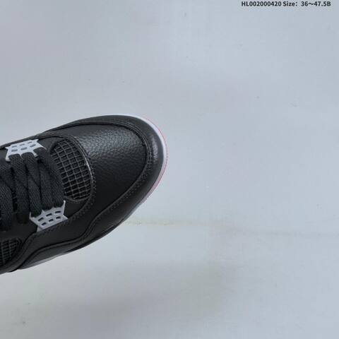 Jordan Air Jordan 4 Retro Black Red Gray 36 47 5 Basketball - Unisex (BS-66116)