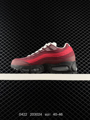 Nike Air Max 95 TT Burgundy Red Black White EU 40-46 Lifestyle - Men's (BS-71938)
