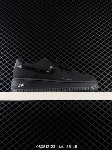 Nike Air Force 1 07 Low Black White Navy Gum EU 36-45 Skate - Unisex (BS-69947)