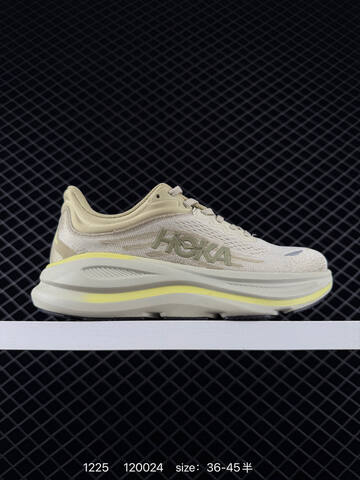 HOKA Bondi 9 Beige Pale Yellow Black Light Gray EU 36-45 Running Shoe Running Sneakers Unisex BS-86343