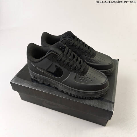 Nike Air Force 1 Black Purple 39 45 Lifestyle - Unisex (BS-62995)