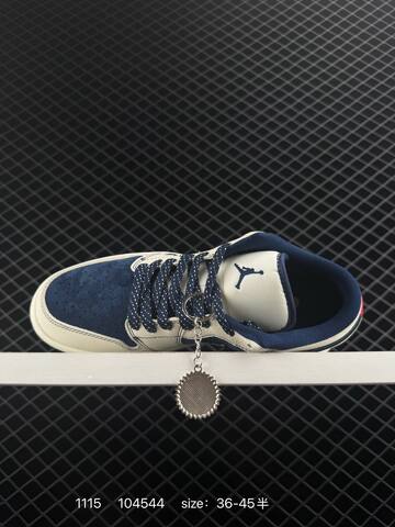 Jordan Air Jordan 1 Low Sail Navy Black Red EU 36-45 Basketball Shoe - Unisex (BS-80264)