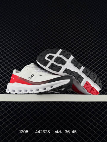 On Running Cloudsurfer Cloudtec Phase White Red Black EU 36-45 Running Shoe Running Sneakers - Unisex (BS-85446)