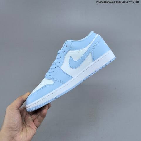 Jordan Air Jordan 1 Low Aluminum White 35 5-47 5 Casual - Unisex (BS-66999)