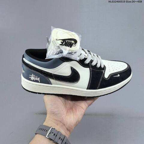 Jordan Air Jordan 1 Low Black White Grey EU 36-45 Lifestyle - Unisex (BS-65924)