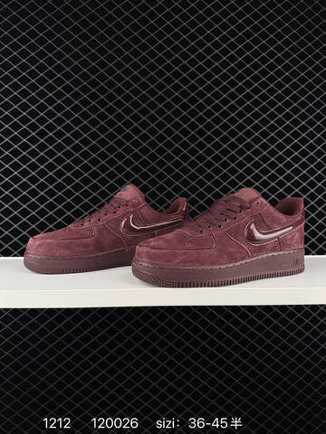 Nike Air Force 1 07 Burgundy EU 36-45 5 Lifestyle - Unisex (BS-73757)