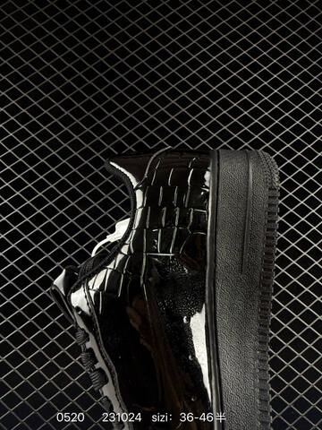 Nike Air Force 1 07 Gloss Black EU 36-46 Casual - Unisex BS-71343