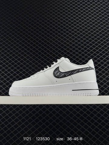 Nike Air Force 1 07 Low White Black Speckled EU 36-45 Lifestyle - Unisex (BS-74087)