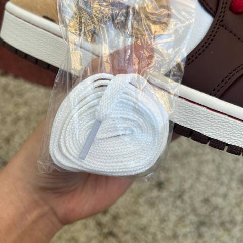 Jordan Air Jordan 1 Low SE IQ5321 121 Sail Hemp Chocolate White Red US 7 5 UK 6 5 BR 39 EUR 40 5 Cm 25 5 Sneaker - Unisex BS-87241