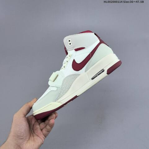 Jordan Air Jordan Legacy 312 White Burgundy Cream 36 47 5 Basketball - Unisex (BS-66984)