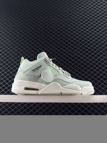Jordan Air Jordan 4 Retro Light Green White Silver EU 35 5-48 Basketball Shoe - Unisex BS-80576