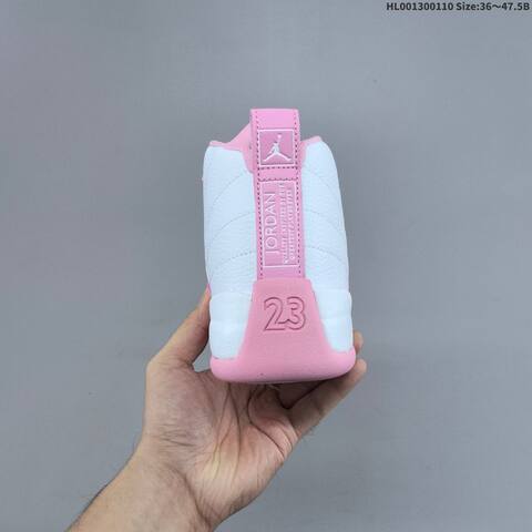 Jordan Air Jordan 12 Retro White Pink 36 47 5 Basketball - Unisex (BS-67021)