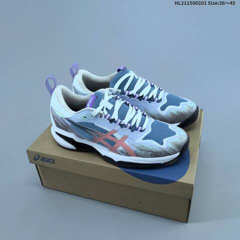ASICS Court FF Novak Blue Neon Green EU 40 45 Tennis Shoe EU 40-45 Casual Sneakers - Men's (BS-69024)