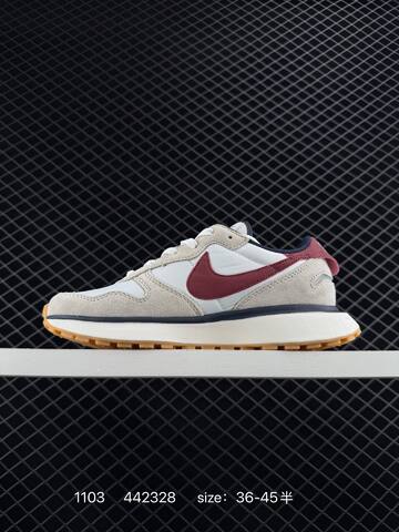 Nike Phoenix Waffle Sail Light Beige Burgundy Gum EU 36-45 Casual - Unisex (BS-74398)